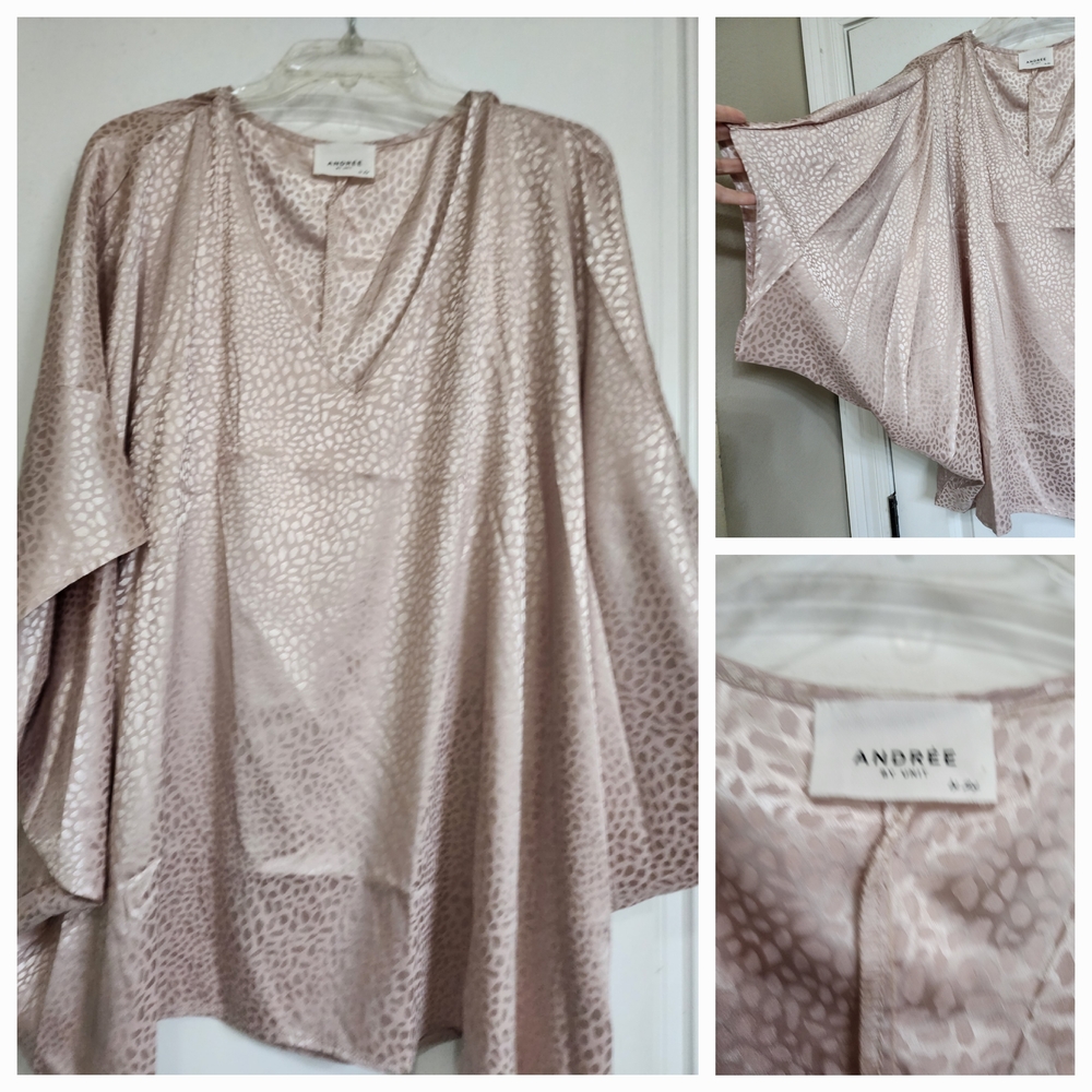 ANDREE BY UNIT Shiny Pink Top